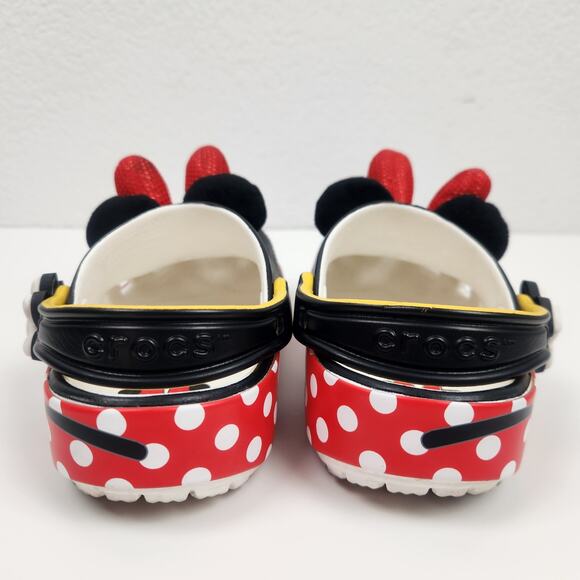 Crocs x Disney Minnie Mouse Ears Slip on Shoes Kids Size 10 - Picture 8 of 9